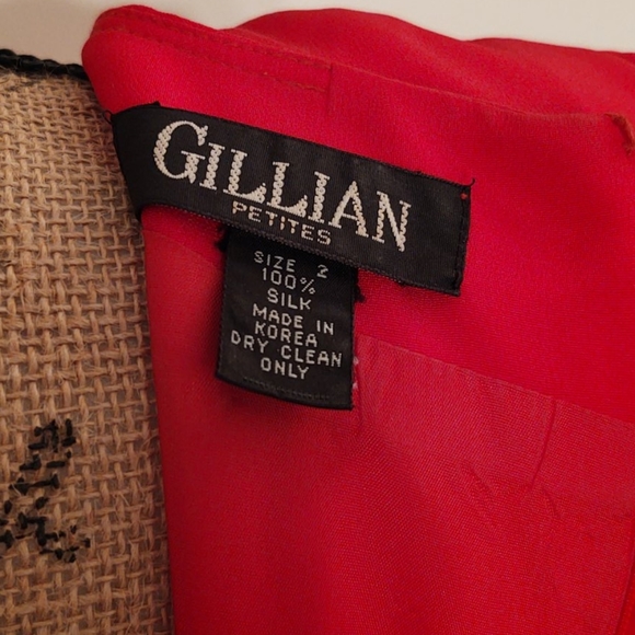 FUCHSIA | Gillian Women Petites Silk Dress | 2P - Picture 11 of 11